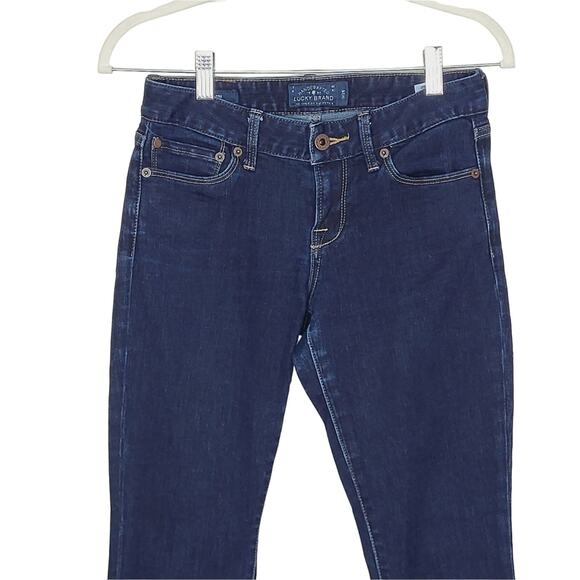 Lucky Brand Lolita Capri Dark Wash Stretch Jeans Size 0/26 - Picture 4 of 12